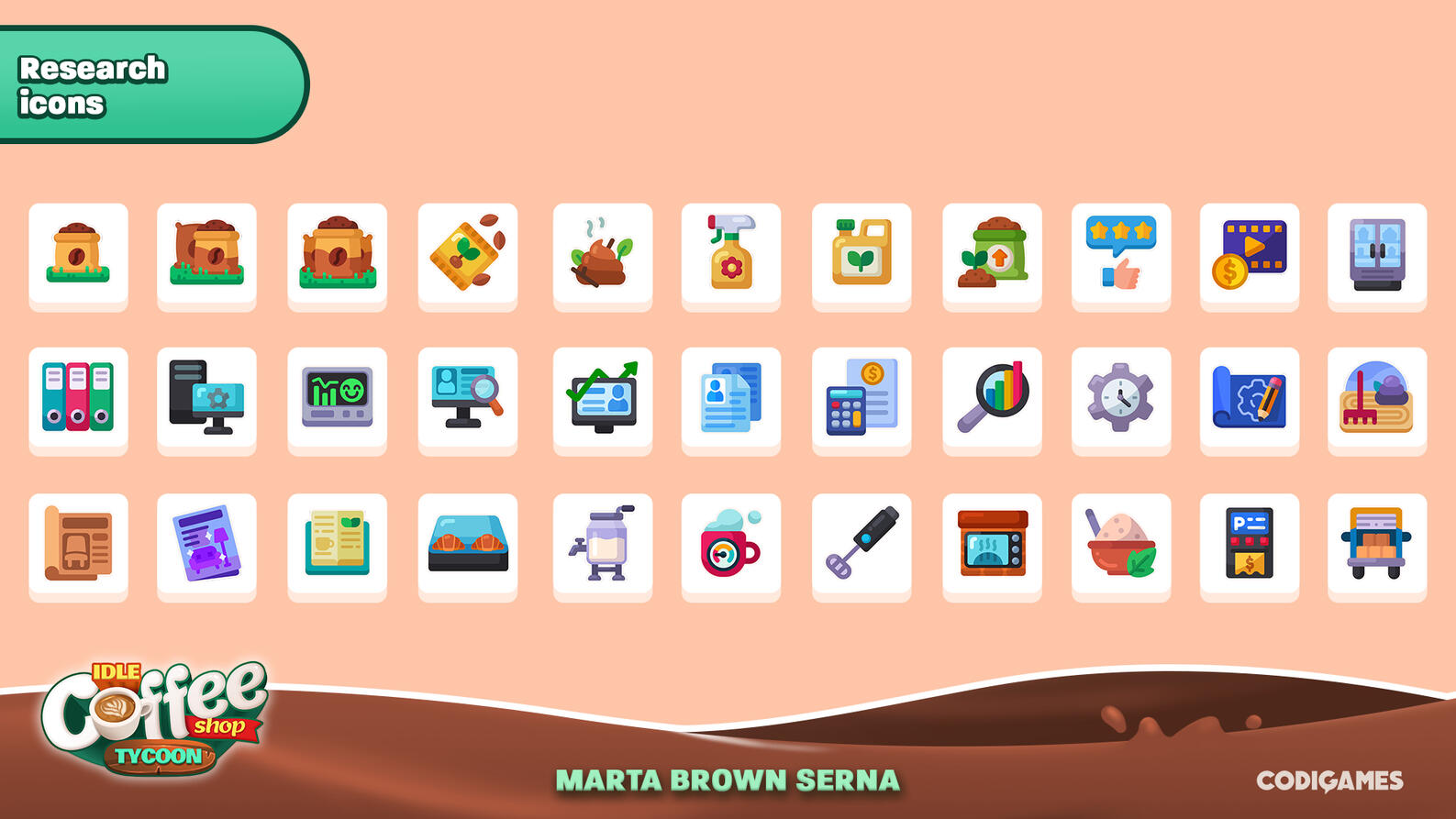 Coffe shop tycoon - icons