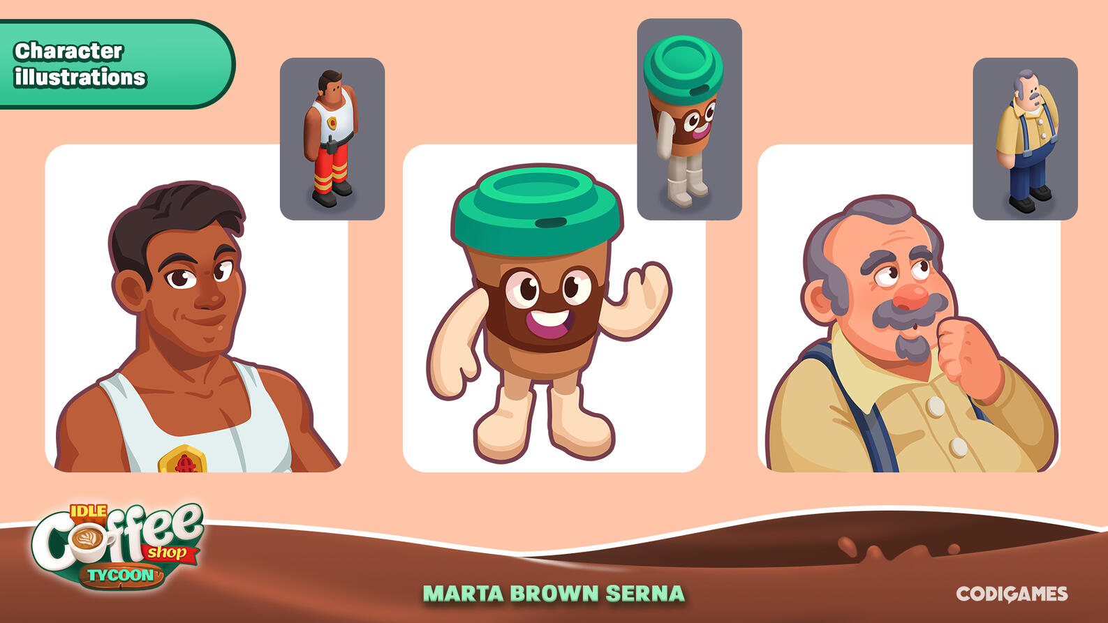 Coffee shop characters